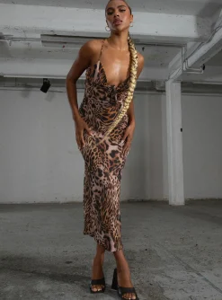 Princess Polly Jgr &Amp; Stn Martine Maxi Dress Black /  Brown Best