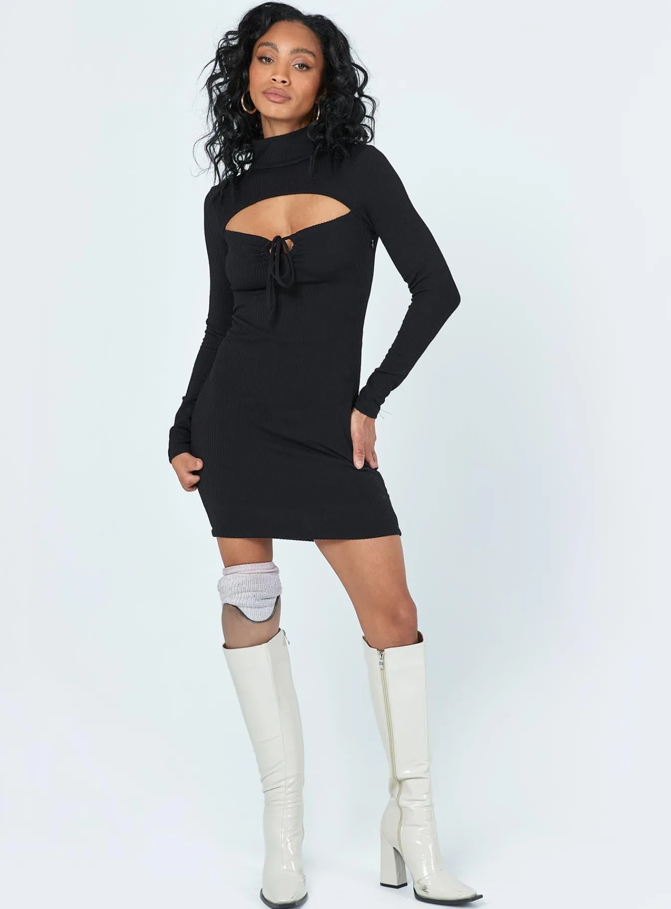 Princess Polly Joanna Mini Dress Black Flash Sale