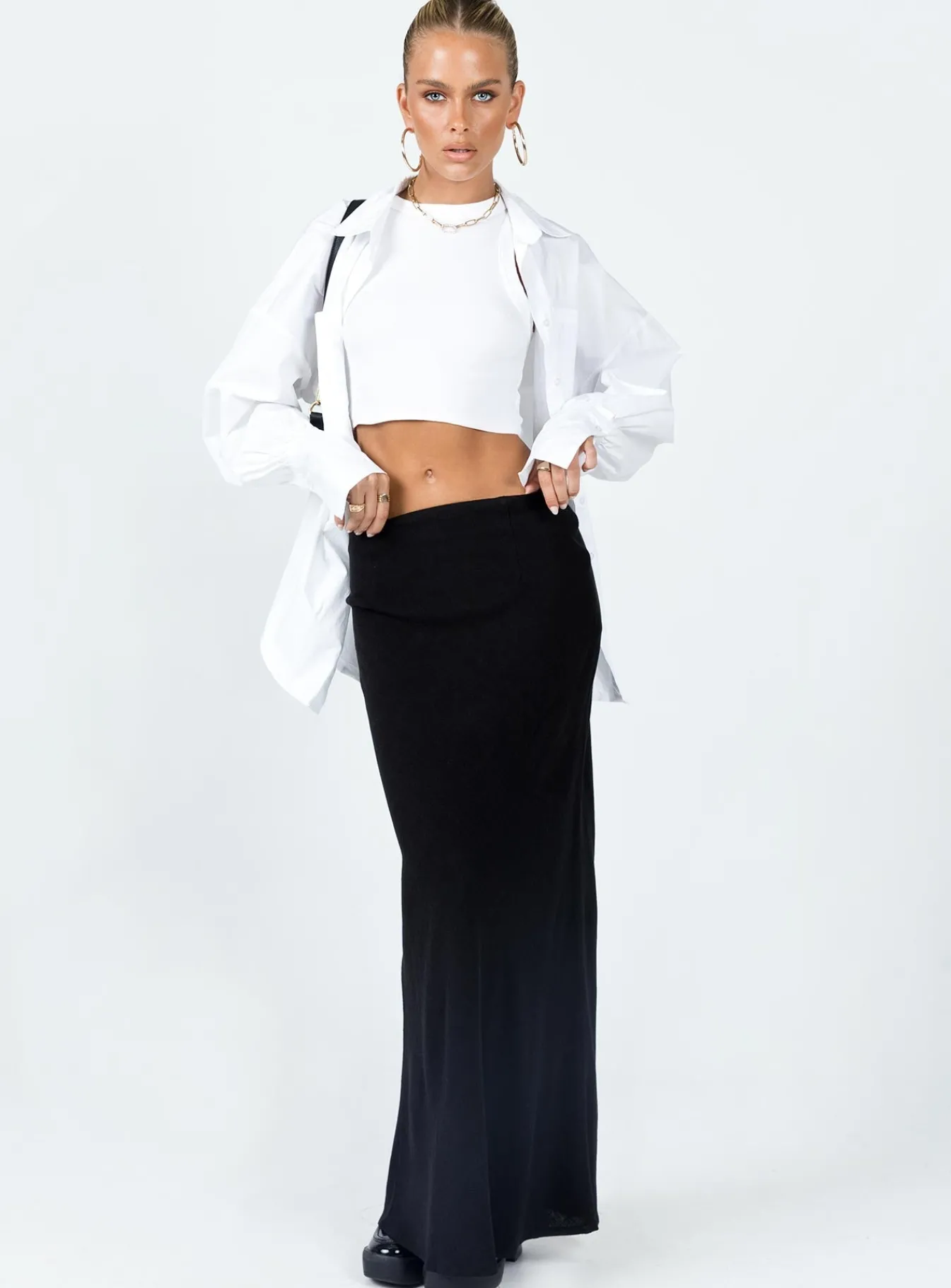 Princess Polly Jodie Maxi Skirt Black Sale