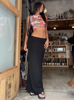 Princess Polly Jodie Maxi Skirt Black Sale