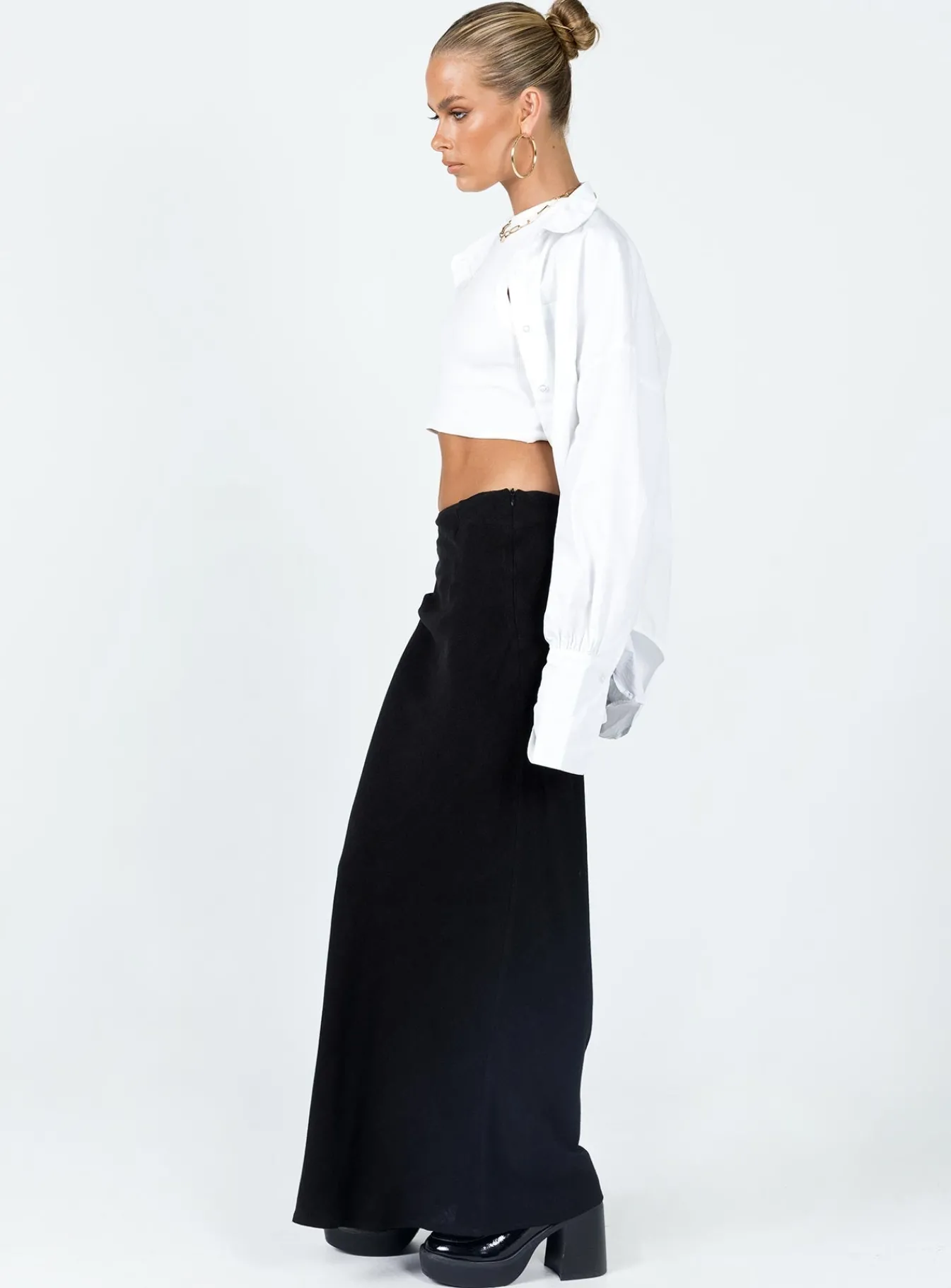 Princess Polly Jodie Maxi Skirt Black Sale