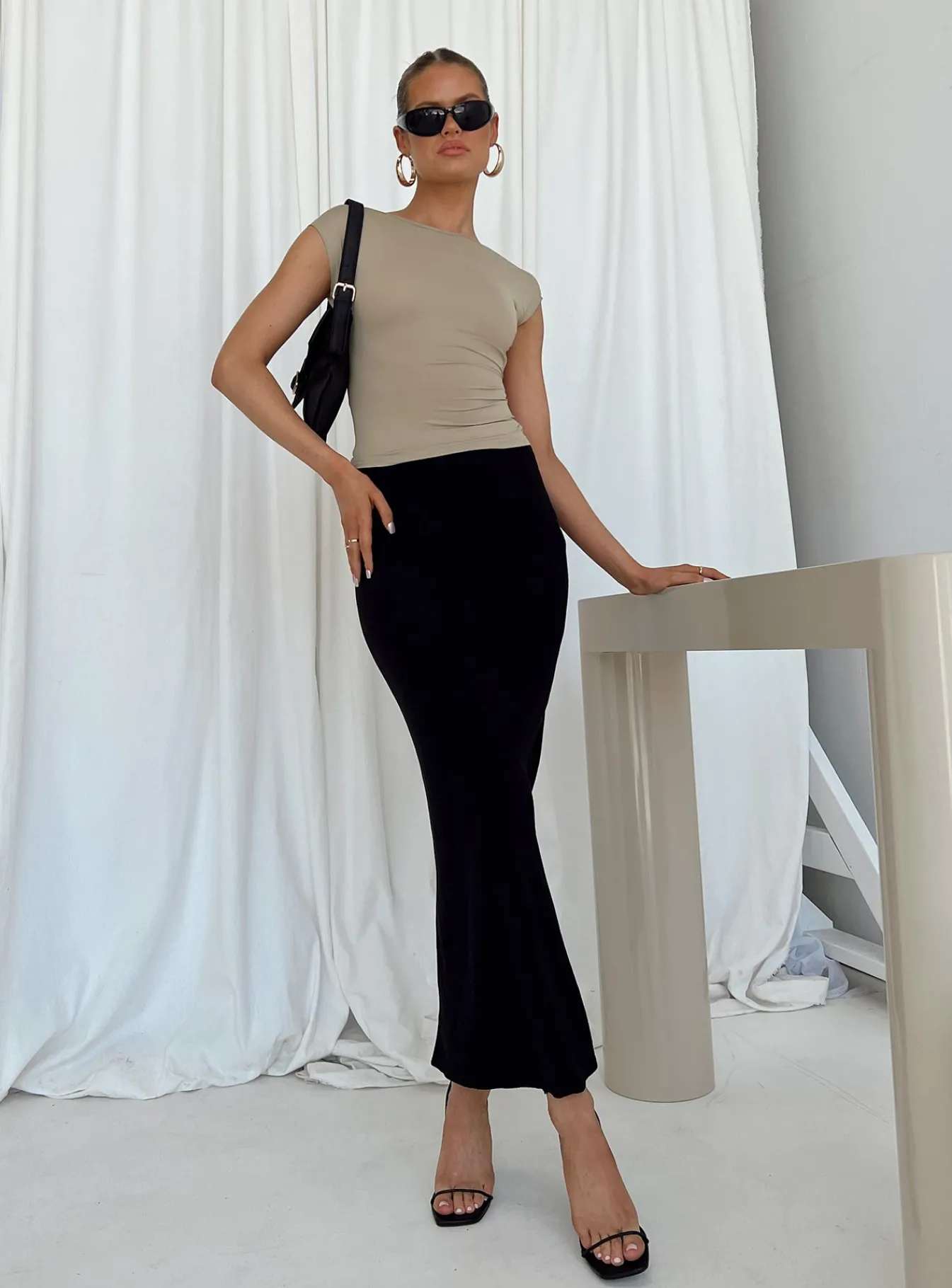 Princess Polly Jodie Maxi Skirt Black Sale