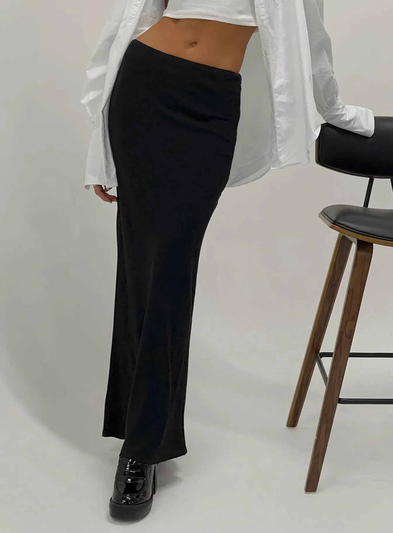 Princess Polly Jodie Maxi Skirt Black Sale