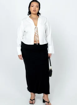 Princess Polly Jodie Maxi Skirtcurve Black Discount