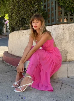 Princess Polly Joella Midi Dress  Pink Online
