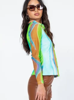 Princess Polly Jolene Long Sleeve Top Multi Best