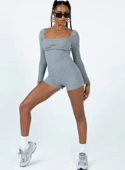 Princess Polly Jolie Romper  Grey Hot