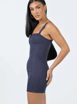 Princess Polly Joni Mini Dress Navy Discount