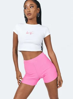 Princess Polly Jonis Swim Shorts  Pink Outlet