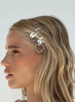 Princess Polly Jora Hair Clip Silver Outlet
