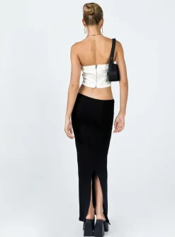 Princess Polly Jordan Knit Midi Skirt  Black Shop
