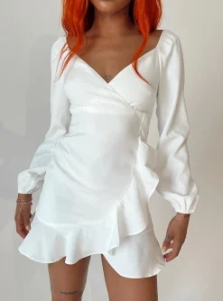 Princess Polly Josephina Mini Dress  White Hot
