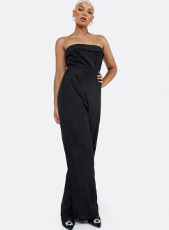 Princess Polly Josia Strapless Jumpsuit  Black Sale