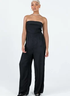 Princess Polly Josia Strapless Jumpsuit Black Sale