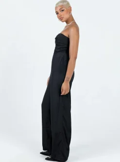 Princess Polly Josia Strapless Jumpsuit Black Sale