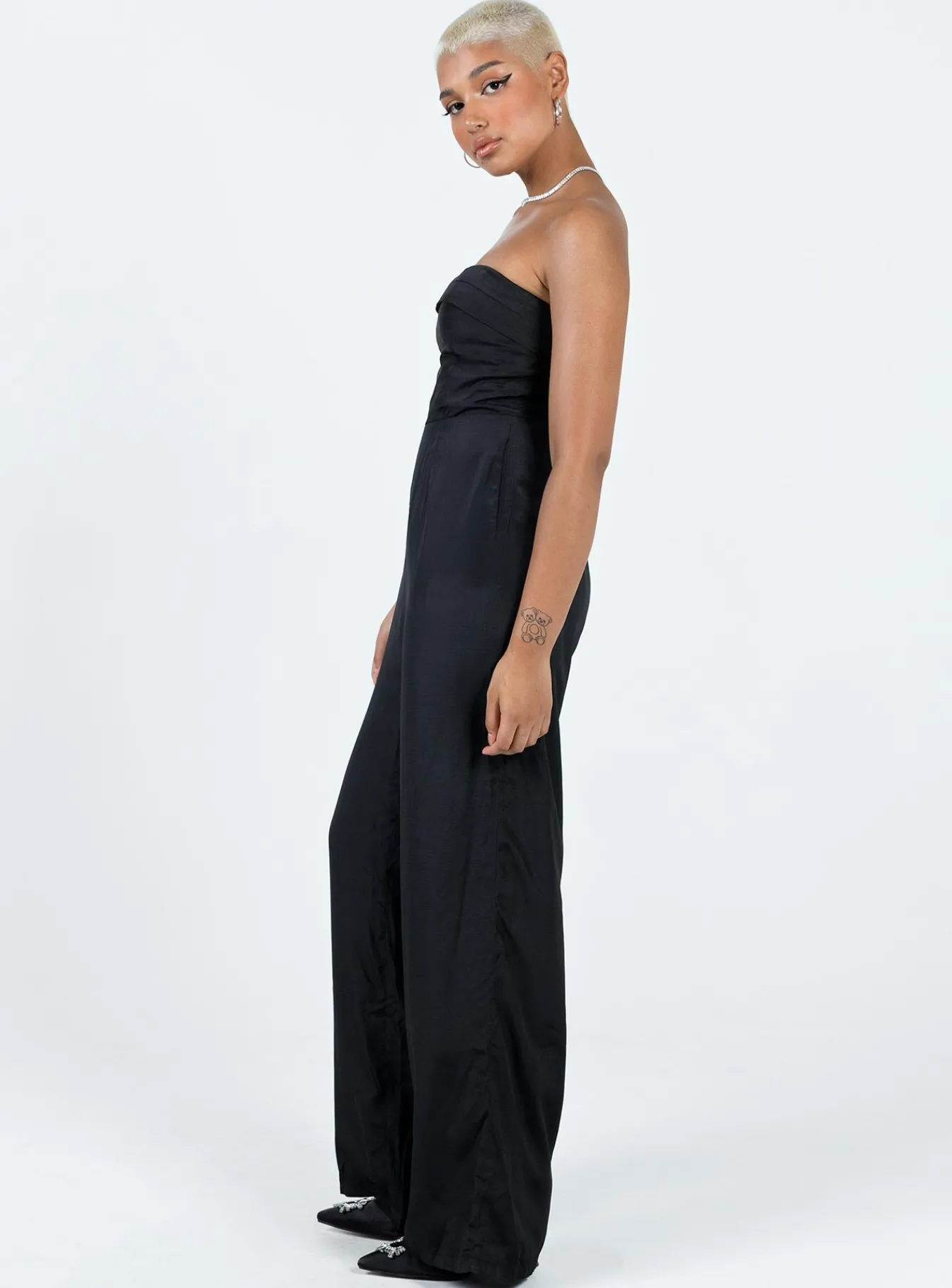 Princess Polly Josia Strapless Jumpsuit Black Sale