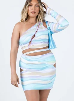 Princess Polly Josie Marble Mini Skirt  Multi Cheap