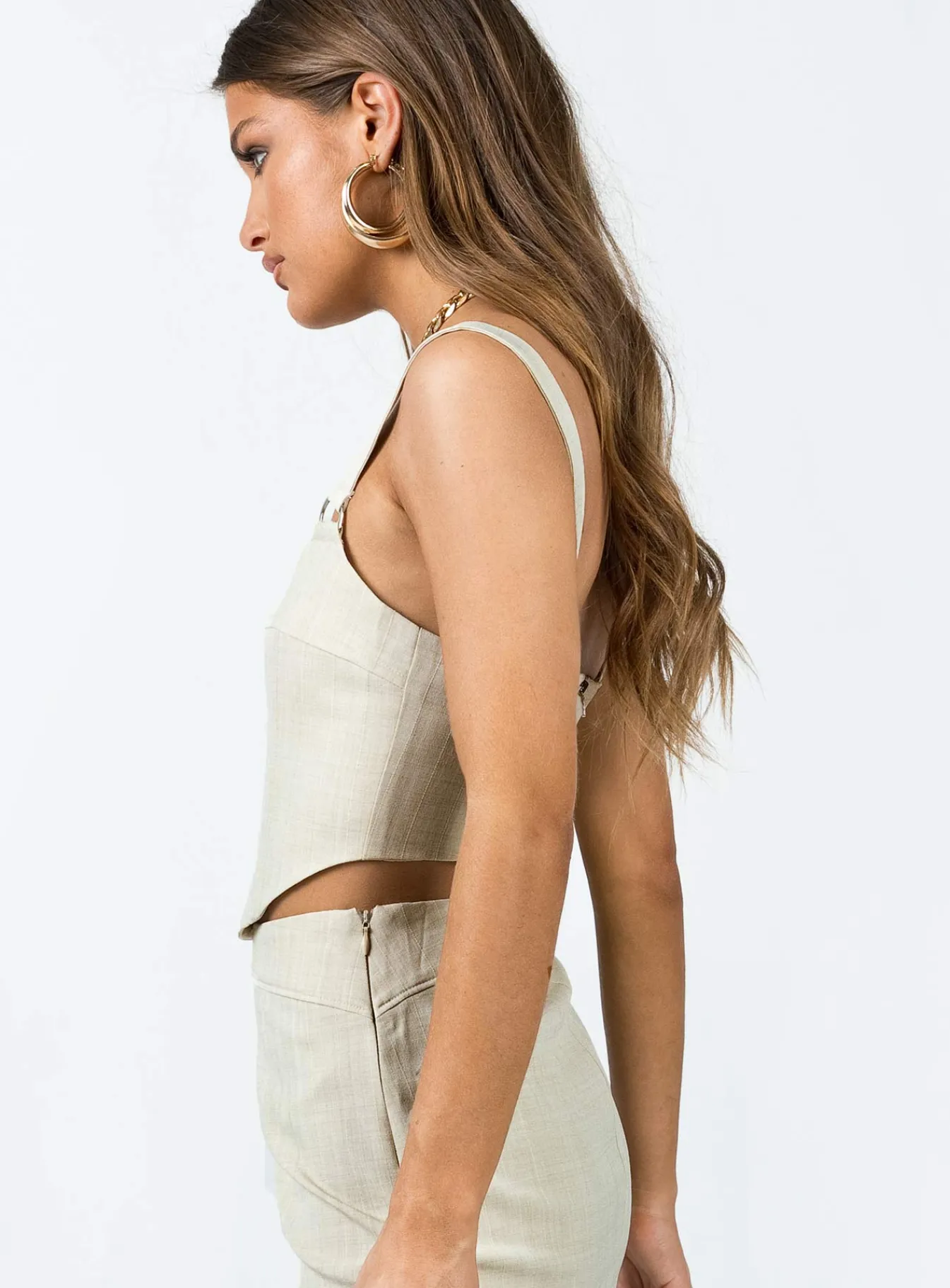 Princess Polly Josie Top Beige Discount