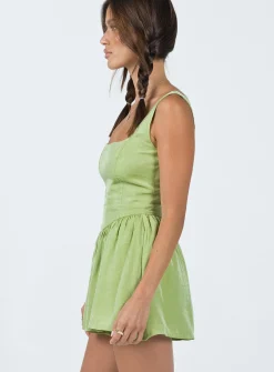 Princess Polly Judson Romper  Green Outlet