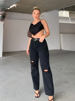 Princess Polly Julia Top Black Store