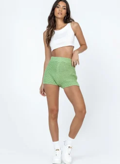 Princess Polly Julianna Shorts Green New