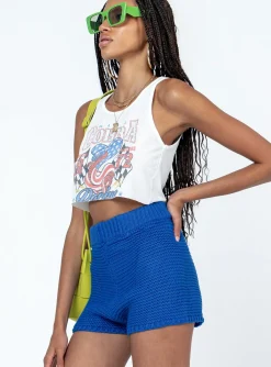 Princess Polly Julianna Shorts Cobalt Blue Store