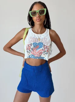 Princess Polly Julianna Shorts Cobalt Blue Store