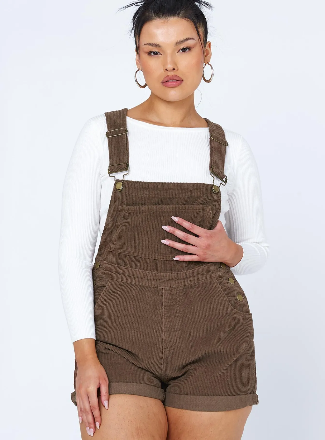 Princess Polly Kacey Overalls Brown Cheap