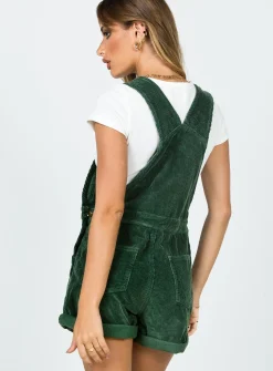 Princess Polly Kacey Overalls Khaki Clearance