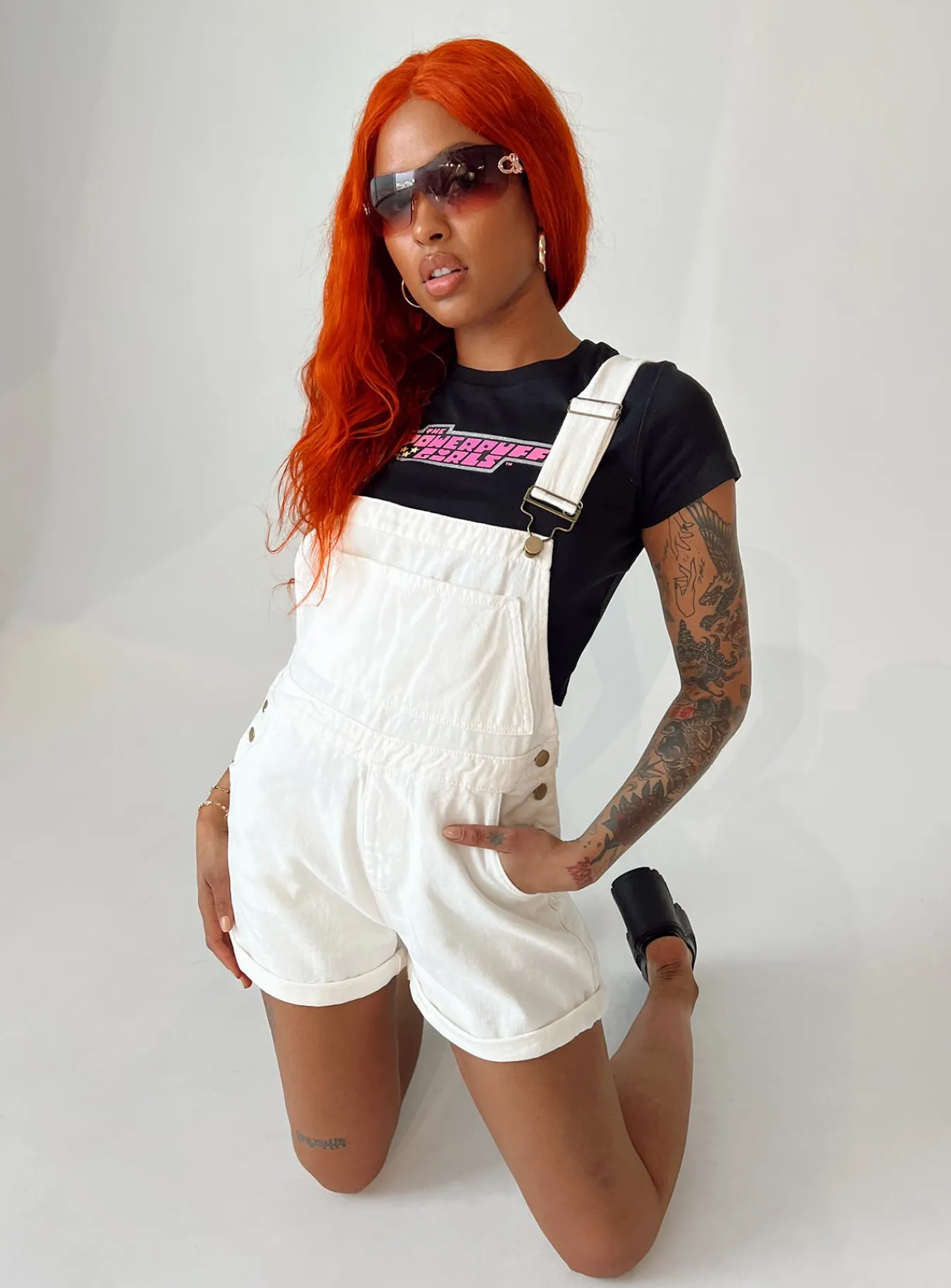 Princess Polly Kacey Overalls White Cheap