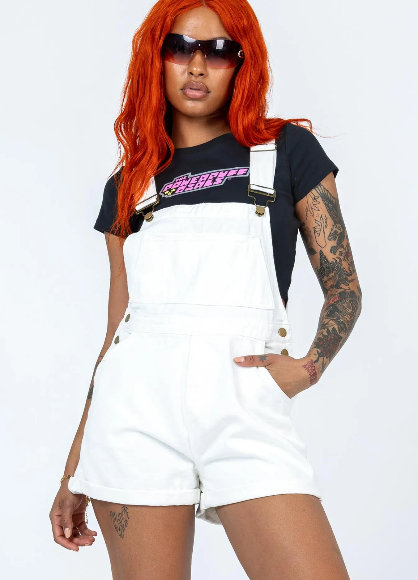 Princess Polly Kacey Overalls White Cheap