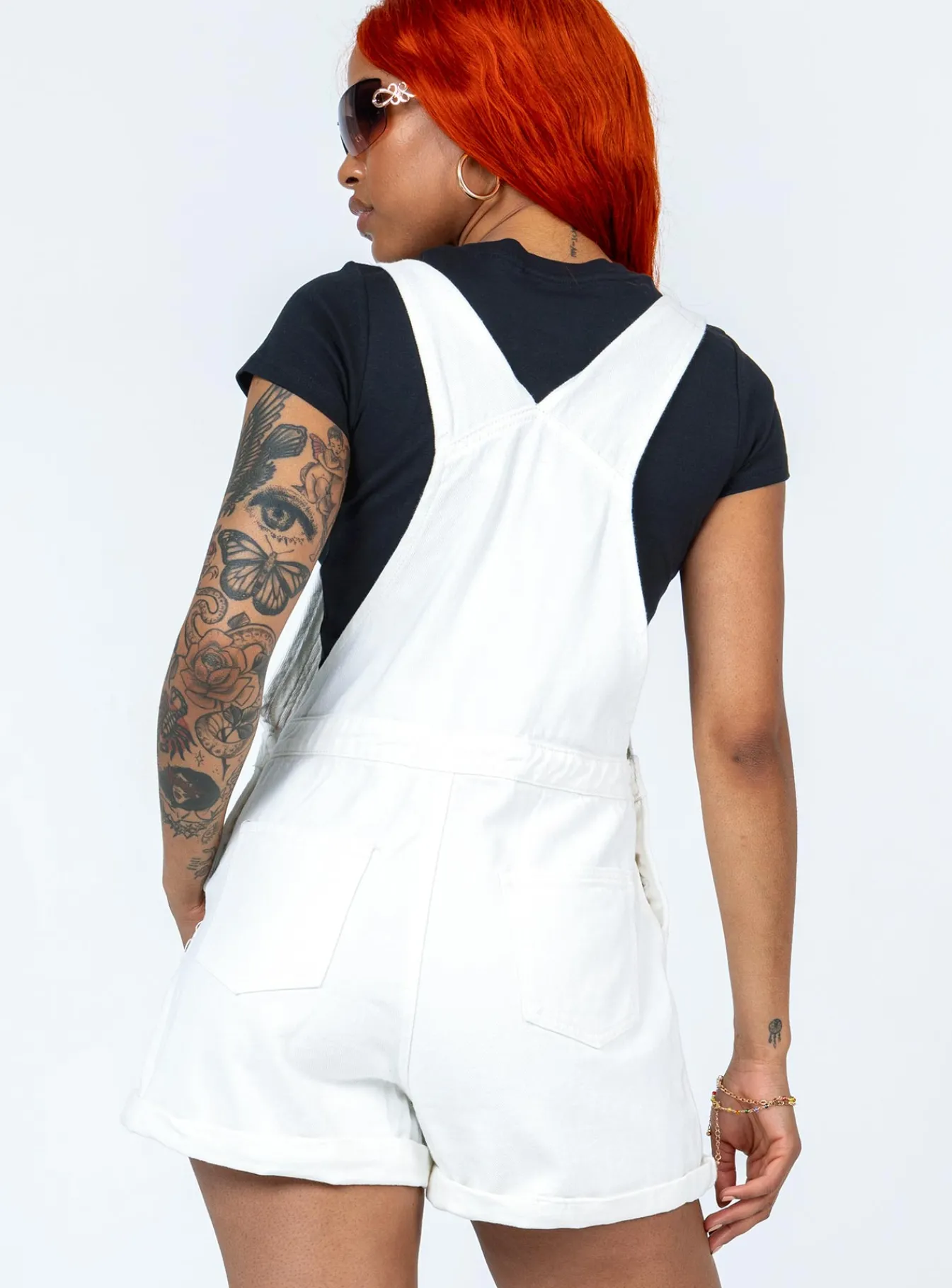 Princess Polly Kacey Overalls White Cheap