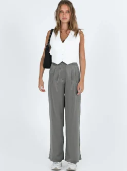 Princess Polly Kacey Pants  Slate Cheap