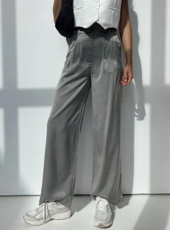 Princess Polly Kacey Pants  Slate Cheap
