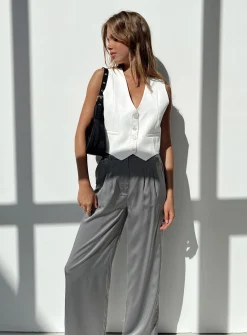 Princess Polly Kacey Pants  Slate Cheap