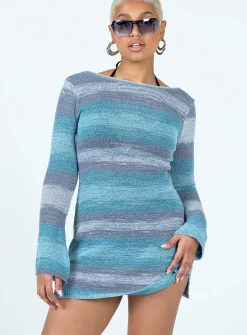 Princess Polly Kadince Mini Dress  Blue Shop