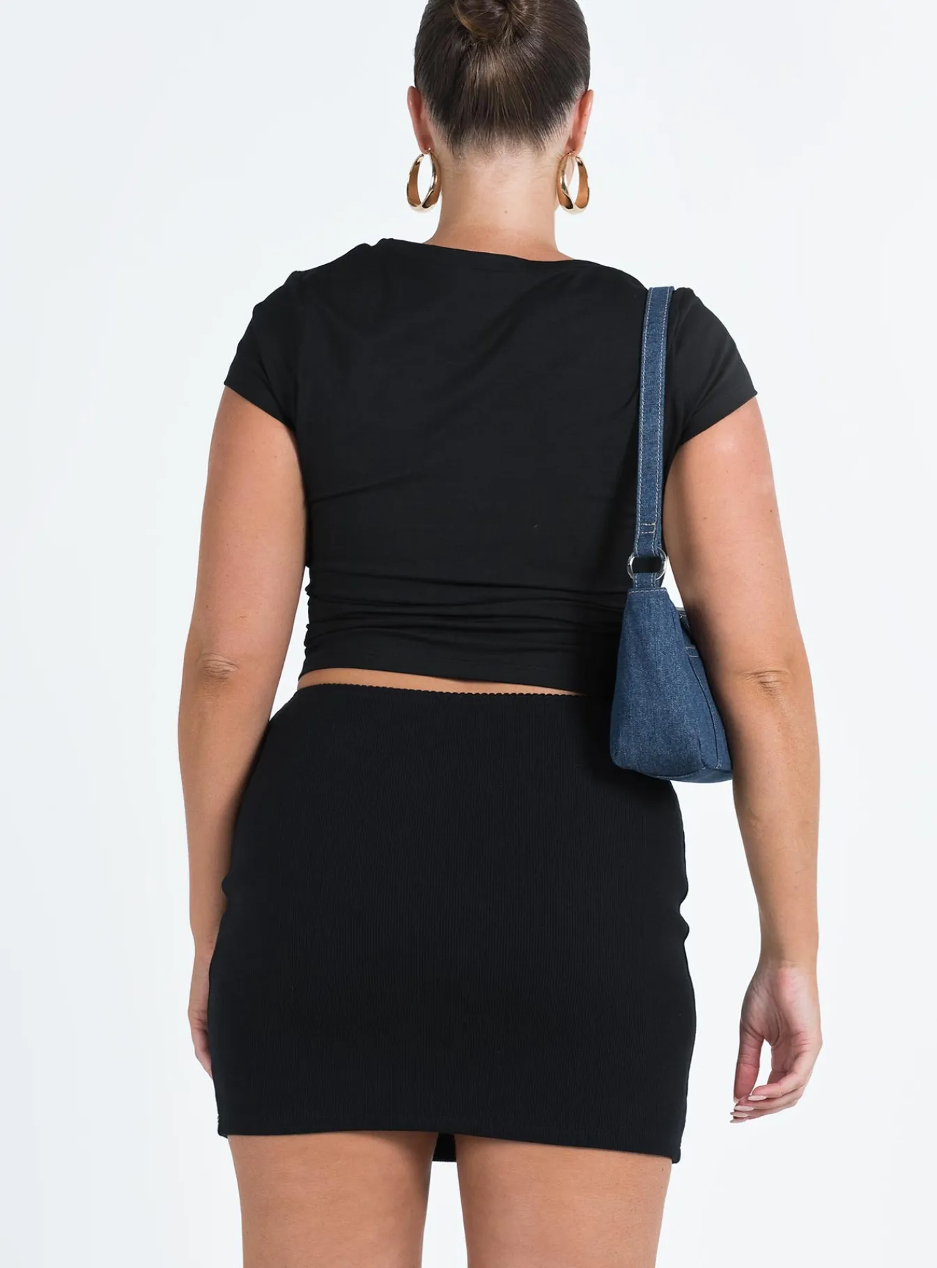 Princess Polly Kael Mid Rise Mini Skirt Black Fashion