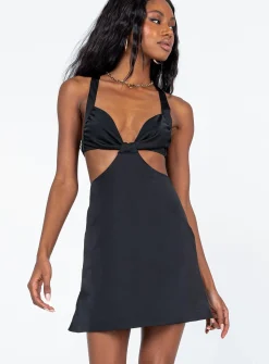 Princess Polly Kaela Mini Dress  Black Store