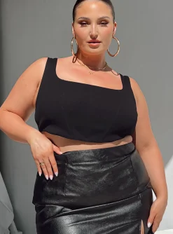Princess Polly Kaeshia Rib Bustiercurve   Black Sale