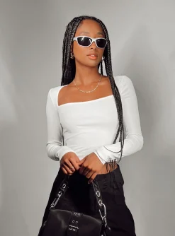 Princess Polly Kaffia Top  White Fashion