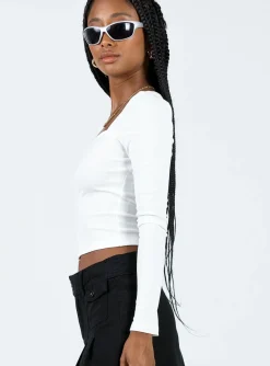 Princess Polly Kaffia Top White Fashion