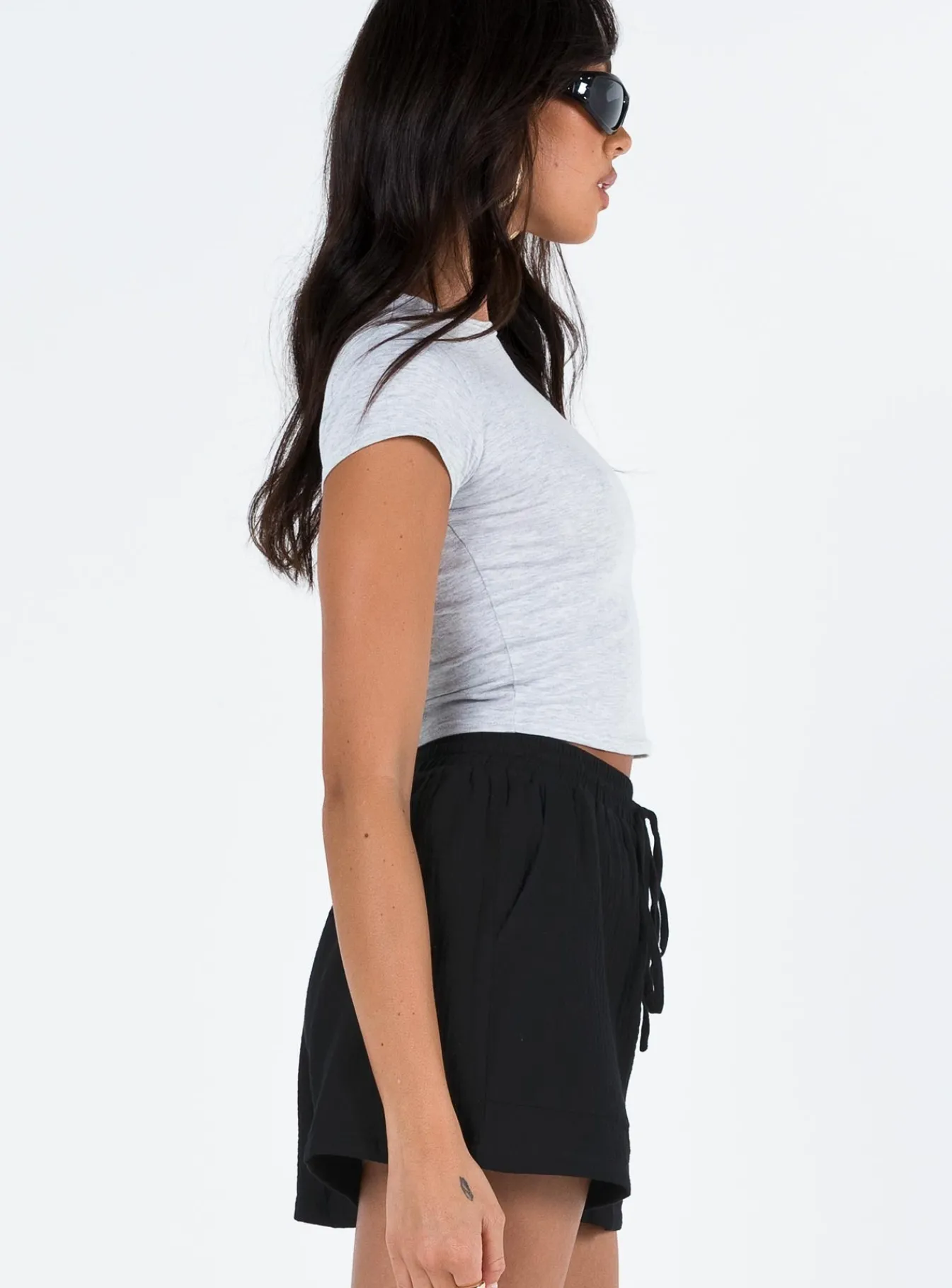 Princess Polly Kahlil Shorts Black Discount