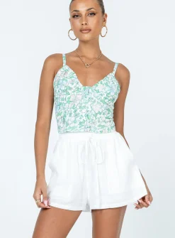 Princess Polly Kahlil Shorts  White New
