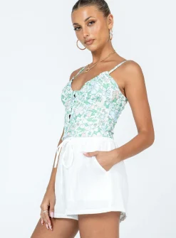 Princess Polly Kahlil Shorts  White New