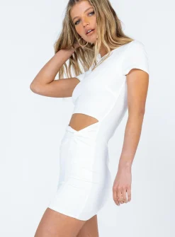 Princess Polly Kailani Mini Dress  White Hot