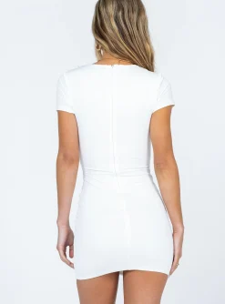 Princess Polly Kailani Mini Dress  White Hot