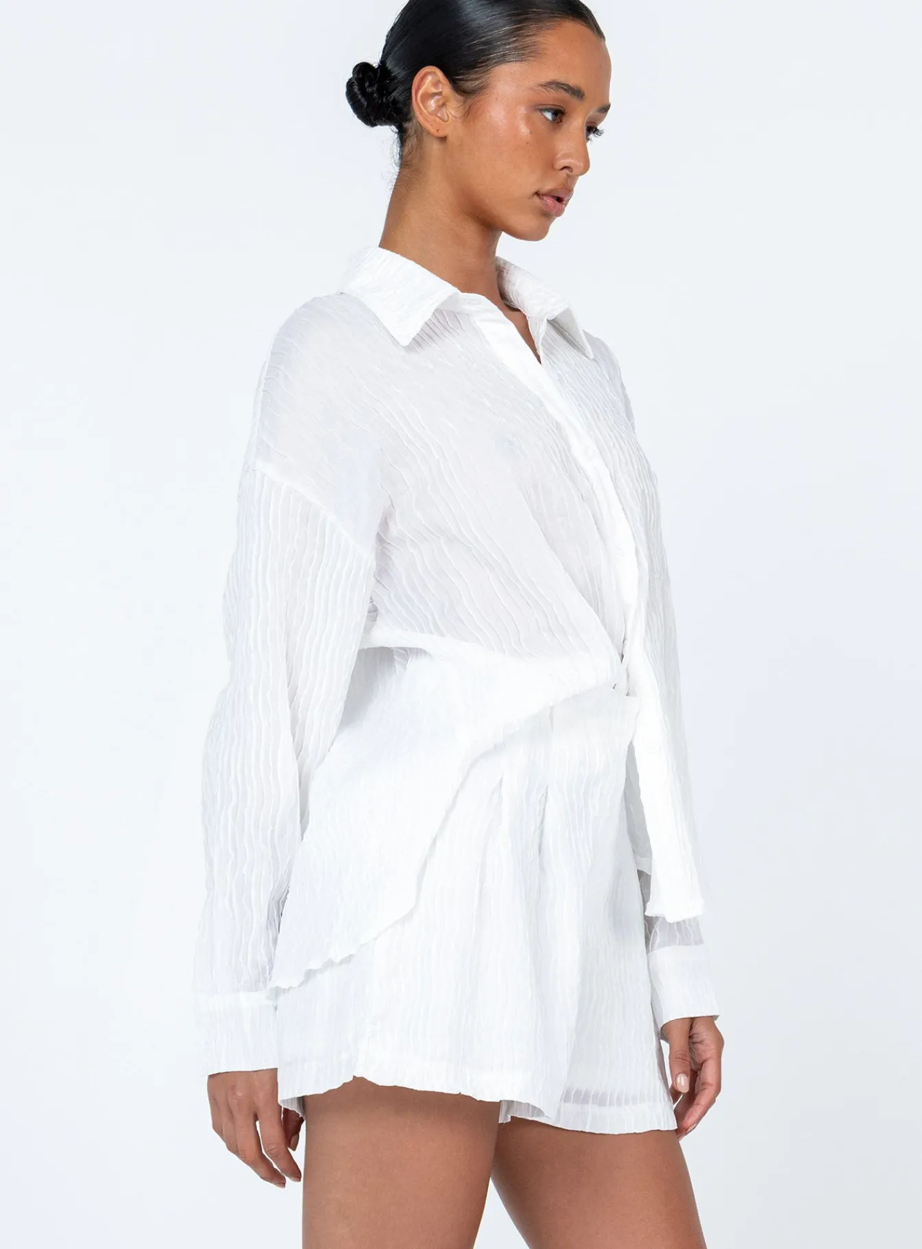 Princess Polly Kaitlyn 2 Piece Settexture White Shop