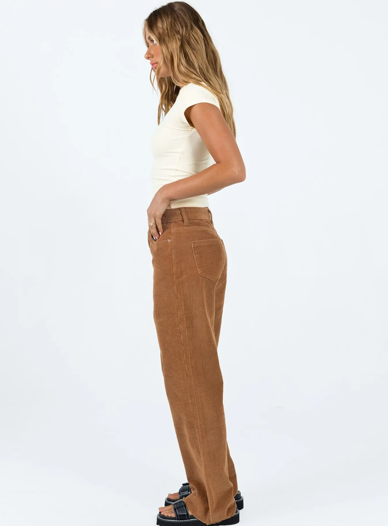 Princess Polly Kalinda Jeanscord Tan Sale