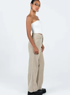 Princess Polly Kalinda Jeanscord Beige Best Sale