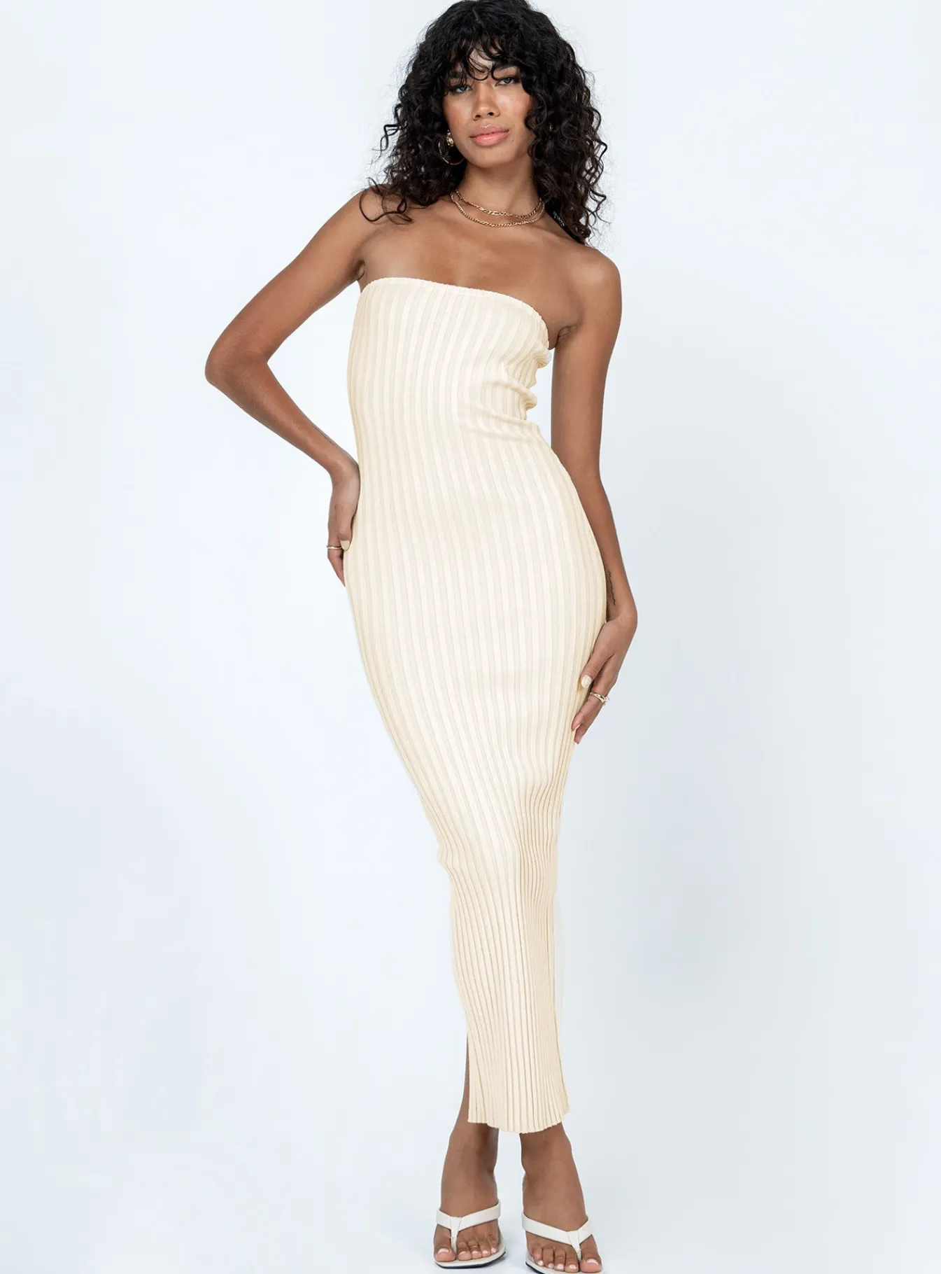 Princess Polly Kalla Midi Dress Beige Best